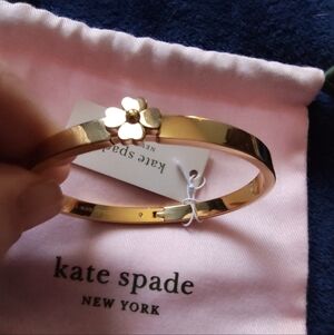 Kate Spade Gold Floral Bangle